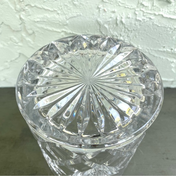 BOHEMIAN Czech Cut Brilliant Crystal Cookie Jar - Picture 5 of 5